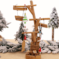 Miniatyrbillede 5 af 7: 4 Styk Julepynt Kreativitet Træmaleri Sant