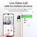 Miniatyrbillede 2 af 5: Video Dørklokke Wifi Udendørs Smart Dørklokke Opkald Intercom Smart H