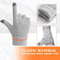Miniatyrbillede 3 af 7: 2 Par Dame Vinter Touchscreen Handsker Varme Fleeceforet Strik