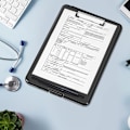 Miniatyrbillede 4 af 5: A4 Klipskort med Opbevaring, Letvægts A4 Dokument Holder, Foldbar
