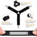 Miniatyrbilde 3 av 5: Sengesettfeste, Justerbar Trekant Elastisk Sengesett Holder DXGHC