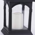 Miniatyrbillede 3 af 5: Matte Sort Udendørs Dekorative Solcellelanterner med LED-Lys
