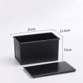 Miniatyrbillede 4 af 5: （Sort）450g Dej Toast Brød Bageform Kage Brød Bageform