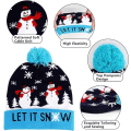 Miniatyrbilde 2 av 6: LED Julehatt, Lysende Julehatt Unisex Strikket Beanie H
