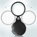 Miniatyrbillede 2 af 5: 2 Pak 10x Lille Lommeforstørrelsesglas Premium Foldbar Mini Forstørrelsesglas