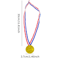 Miniatyrbilde 2 av 5: 24 stk Gull Plast Vinnermedaljer for Fester, Spill, Sp DXGHC