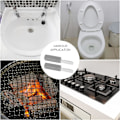 Miniatyrbillede 3 af 5: 2 stk. pimpsten toiletbørste til rengøring af hårdt toilet rent DXGHC