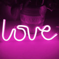 Pikkukuva 1 / 5: Colording Love Neon-valaisimet Seinäkoristeena, Paristo- ja USB-virta