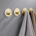 Pikkukuva 1 / 5: Kylpyhuoneen Koukut Itseliimautuvat Kulta - 4 Kpl Pyyhekoukkuja Seinäkoukut Vaatekoukut Vahvat 4.5 * 4.5 * 2.5 cm