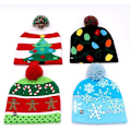 Miniatyrbillede 4 af 4: LED Lysende Julehatte Julemanden Grim Hat Beanies 10 Farver