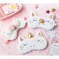 Miniatyrbild 3 av 5: Plush Sömnmaskar Söta 3D Fluffiga Enhörning Ögonmask Djur Sömn DXGHC