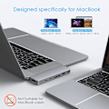 Miniatyrbilde 7 av 7: USB-C for Macbook Pro/Air 13\" 15\" 16\", 7 i 1 USB-C til HDMI 4K Adapter