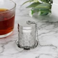 Miniatyrbilde 6 av 7: Te-dispenser for løst te, (2 poser) 18/8 rustfritt stål te-filter