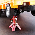 Miniatyrbild 2 av 5: 2 st Metall 3 Tons Simulerad Domkraft Höjdjusterbar Reparationsfäste Scenverktyg Lyftjack för 1/10 T