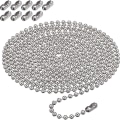 Miniatyrbillede 1 af 5: Kuglekæde 3 meter lang med 4,5 mm diameter med 10 assorterede c
