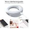 Miniatyrbillede 3 af 6: 1 mobiltelefon fyldlys LED live-udsendelse fyldlys selfie li