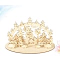 Miniatyrbild 4 av 5: Julpynt Träfödda Scen Dektop DIY Jul F