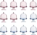 12 stycken Mini Kaktårtställ, Mini Transparent Tårtställ, Fo