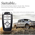 Miniatyrbillede 4 af 4: Til Ford Fusion F150 Explorer Mondeo Læder Fjernbetjening Bilnøgle Fob C
