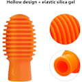 Miniatyrbillede 4 af 5: 4 stk. Tromme Dæmper Tromme Dæmper Silikon Orange Trommestikke Lydløs