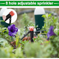 Miniatyrbillede 6 af 7: 20 stk. Mikrospray Justerbar 360 ​​Grader 8 Huller Fuld Cirkel Pat