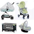 Miniatyrbillede 3 af 6: Barnevognsnet, Universal Myggenet Beskyttelse mod Fluer og Insekter til Klapvogn, Barnevogn, Lift, Stroller, Vugge, Kurv