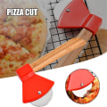 Miniatyrbild 5 av 5: (Röd) Pizzakutter, Pizzakutter med Rostfritt Stål, Pizzakutter