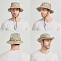 Miniatyrbild 5 av 5: Solhatt för Män Kvinnor Sommar UV-Skydd Utomhus Bucket Hat Jakt