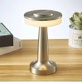 Miniatyrbilde 1 av 5: Berøringsstyrt bærbar trådløs skrivebordslampe, 3-trinns berøringsdimming, innebygd