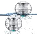 2-pack Flytande Solcellspoollampa LED-belysning Automatisk Färgbyte