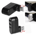 Pikkukuva 5 / 5: USB-keskitin, 90°/180° kääntyvä USB-sovitin, 4-porttinen USB-datakeskitin, DXGHC