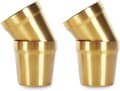 (Set om 4, Guld) Rostfritt Stål Muggar (175ml) Borstad Metall Dricks