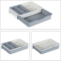 Miniatyrbilde 6 av 7: Utvidbar bestikkstativ, 7 rom, 6 x 23,5 x 31,5 cm, grå, c