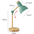 Miniatyrbilde 5 av 7: Nordisk Bordlampe, Soveværelseslampe, Øyevern for Barn
