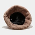 Miniatyrbild 6 av 7: Plush Fiskehatt Kvinna Varm Vinterhatt Konstpäls Hinkhatt