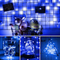 Miniatyrbild 4 av 7: Batteridrivna 6,6 fot/2 m 20 LED-ljusslingor Blinkande Jul