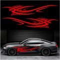 Pikkukuva 1 / 7: 2 kpl 94,4'' Universaali Flame Graphics Auto-Kori Sivutarra F