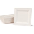 Miniatyrbillede 1 af 5: Bagasse Bordplader - 50 stk. af misfarvede firkantede hvide sug