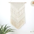 Miniatyrbild 2 av 5: Macrame väggbonad i bohemisk stil, vävd för inredning