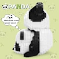 Miniatyrbillede 7 af 7: Mini Byggeklodser Dyr Sæt  Tasker, 1325 PCS Mikro Mini Panda