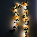 Miniatyrbild 3 av 5: Led Solros String Lights, Konstgjord Solros Garland Wit DXGHC