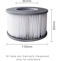 Miniatyrbillede 3 af 6: 2 stk. Hot Tub Filter til MSpa Oppustelige Pools, Filterpatron