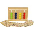 Miniatyrbilde 1 av 5: Treleker for fargesortering - Sorteringspuslespill for barn - Utdanning DXGHC