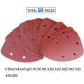 Miniatyrbilde 3 av 5: 60-pakks slipeskive, slipepapir 40/60/80/100/120/180/240/320