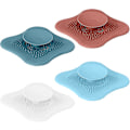 Miniatyrbild 1 av 5: 4 Kit Sink Plugs, Silic Badkar Plugg Filter Plug Bath Accesso DXGHC