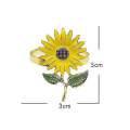 Miniatyrbild 2 av 3: 8st/lot Servettring Solros Servettknapp Zinklegering Servett DXGHC
