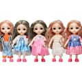 Miniatyrbild 5 av 6: 8-delad 17cm BJD-docka Flickdocka Barndocka Multiled Ledd