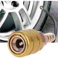 Miniatyrbilde 2 av 4: Låsbar luftchuck - Messing inflator dysen adapter for dekktrykk
