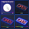 Pikkukuva 3 / 5: Neon LED Avoin Neonkirjain Seinätaide Avoin Valomainos USB Himmennettävä N