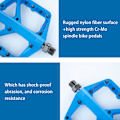 Miniatyrbilde 3 av 5: 9/16 tommers MTB sykkelpedal, sklisikker nylon flatpedal, forseglet Bea DXGHC